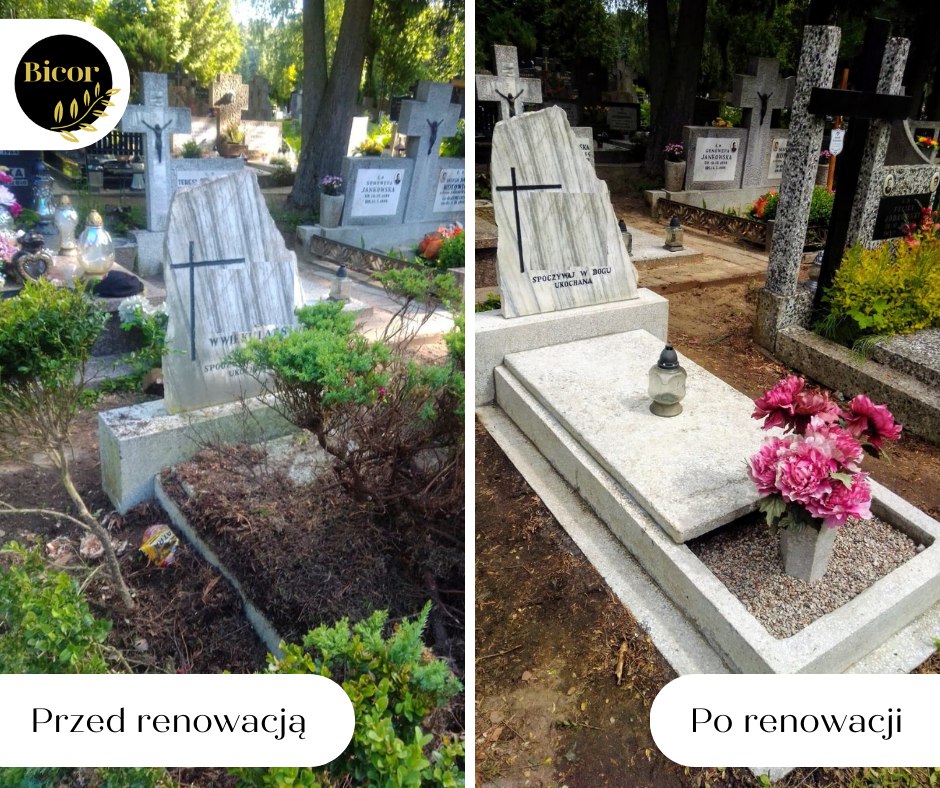 Odnowienie nagrobka i otoczenia